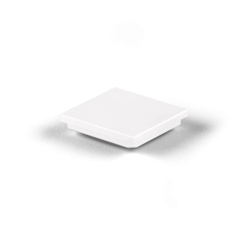 Post cap - White