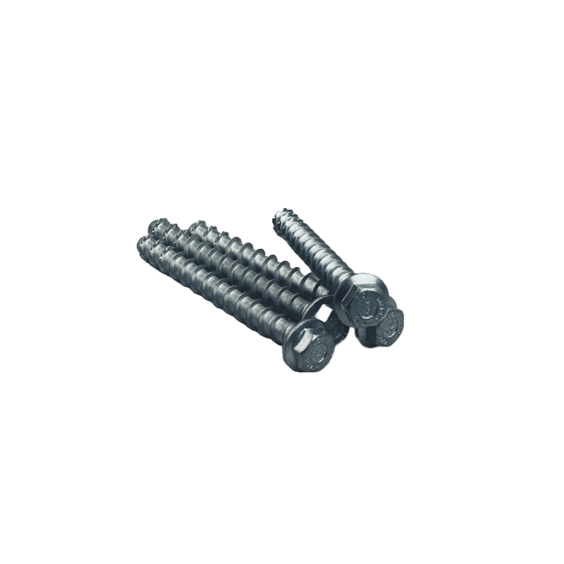 Concrete screw for fence foot