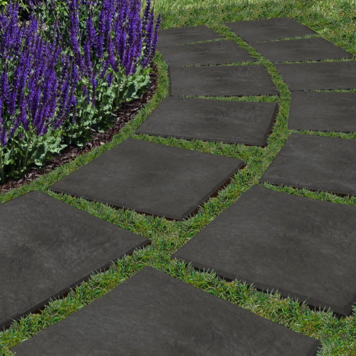 Paving Stone Rubber- 30x30 Graphite Grey - Image 4