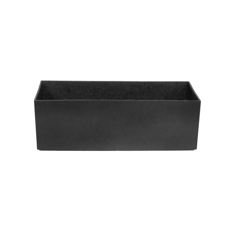 Flower pot rectangular - Sonata - Skiffer, 10cm