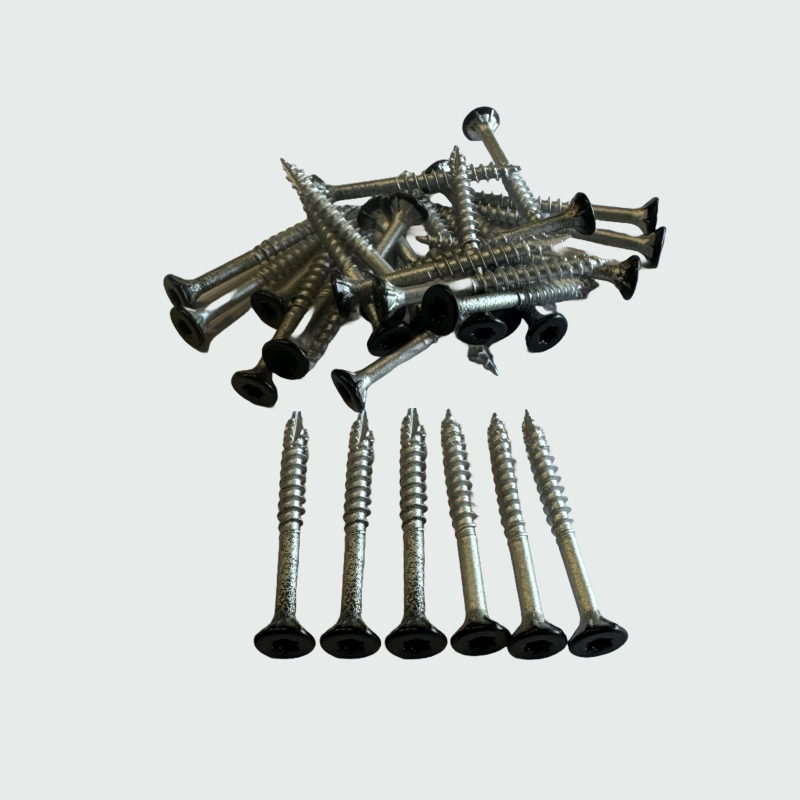 Mounting Screw for Fence Post Black- 100pcs