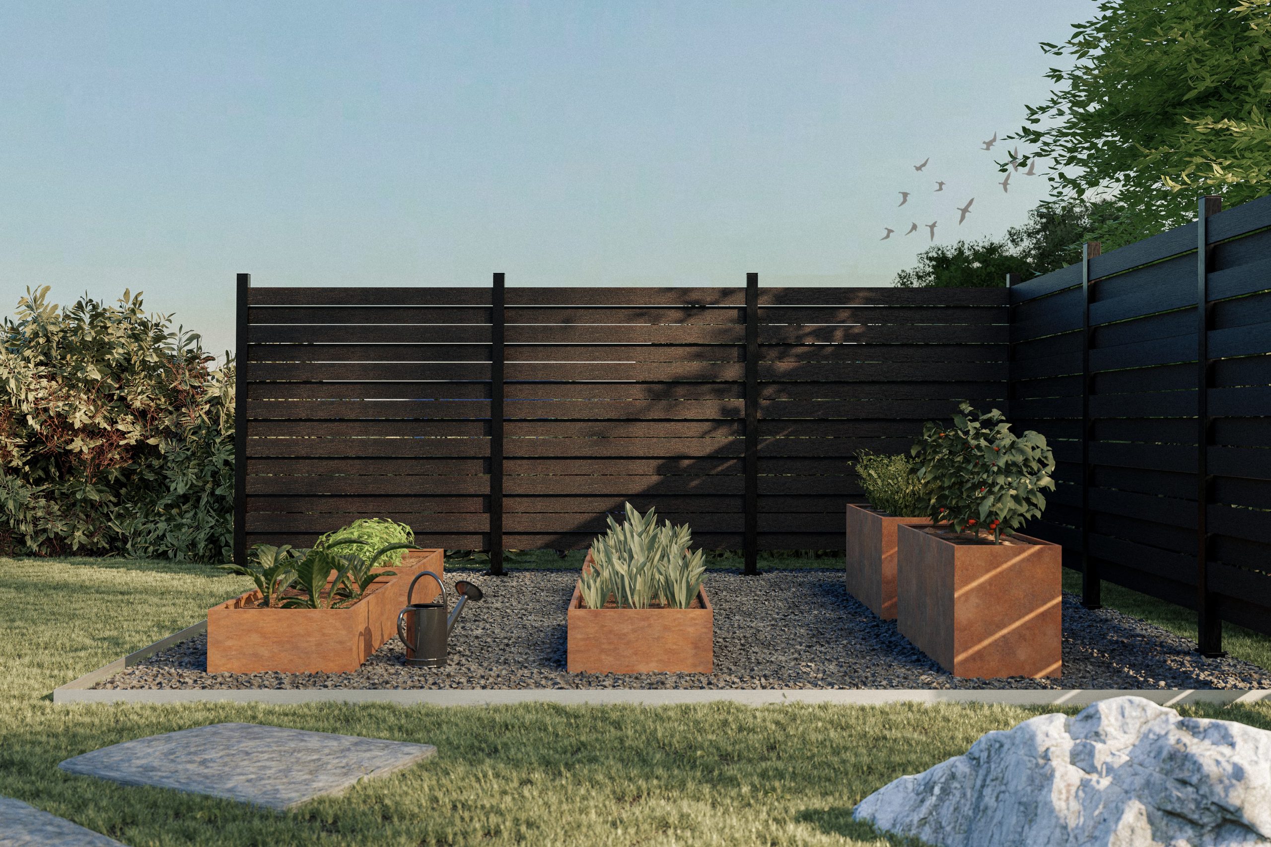 Plantbox- Corten 330x25x55